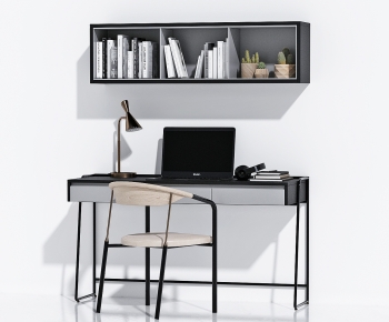 Modern Computer Desk And Chair-ID:264460093
