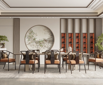 New Chinese Style Dining Room-ID:705398089