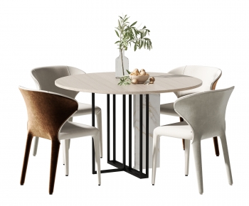 Modern Dining Table And Chairs-ID:388475898