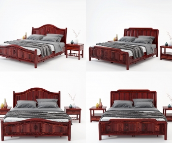 Chinese Style Double Bed-ID:415060565
