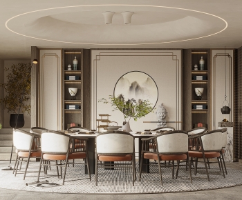 New Chinese Style Dining Room-ID:280339004
