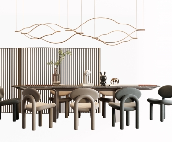 Modern Dining Table And Chairs-ID:633102895