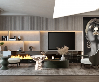 Modern A Living Room-ID:323619898