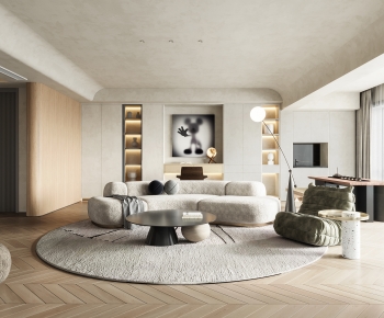 Wabi-sabi Style A Living Room-ID:592861895