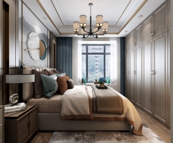 New Chinese Style Bedroom-ID:704401975