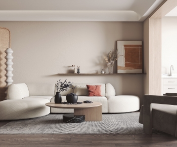 Wabi-sabi Style A Living Room-ID:560852056