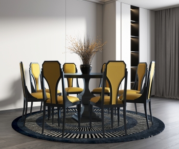 New Chinese Style Dining Table And Chairs-ID:973171005