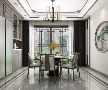 New Chinese Style Dining Room-ID:749933002