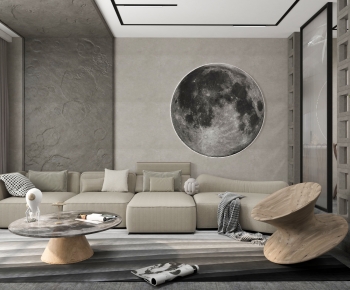 Wabi-sabi Style A Living Room-ID:628374108