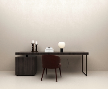 Modern Computer Desk And Chair-ID:371515041