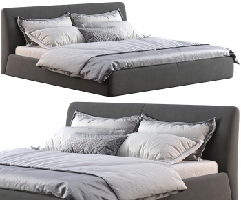 Modern Double Bed-ID:347055911