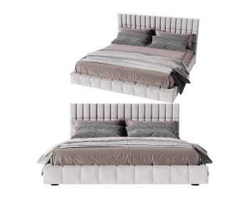 Modern Double Bed-ID:966881998