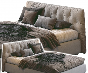 Modern Double Bed-ID:727688079