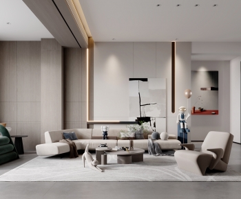 Modern A Living Room-ID:698333029