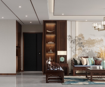 Chinese Style A Living Room-ID:909852986