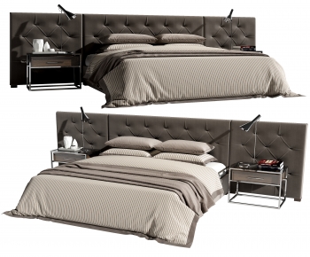Modern Double Bed-ID:807251936