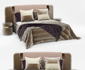 Modern Double Bed-ID:814191104