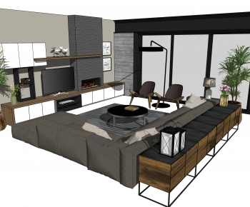 Modern A Living Room-ID:143532992