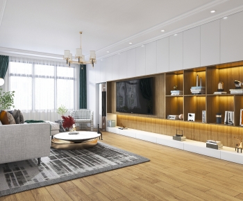 Modern A Living Room-ID:510799949