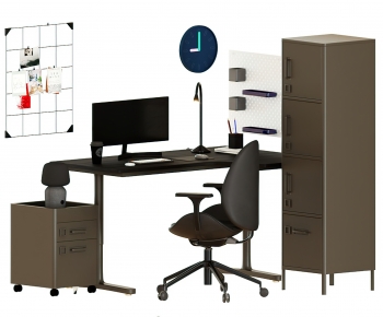 Modern Computer Desk And Chair-ID:828995949