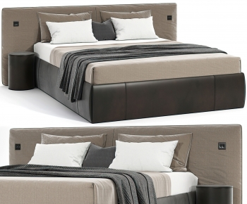 Modern Double Bed-ID:806443932