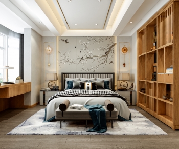 New Chinese Style Bedroom-ID:947289537
