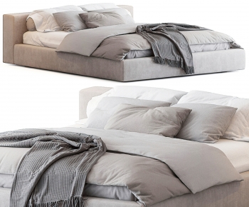 Modern Double Bed-ID:663178925
