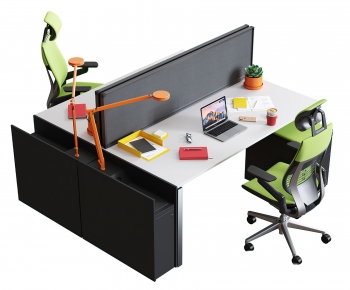 Modern Computer Desk And Chair-ID:723647122