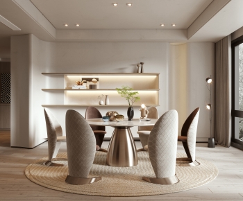 Modern Wabi-sabi Style Dining Room-ID:466321955