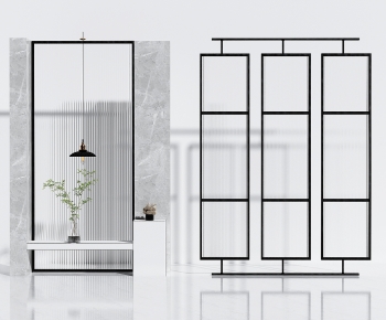 Modern Glass Screen Partition-ID:980712897