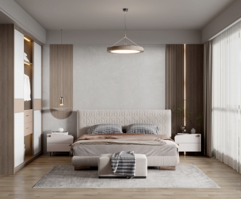 Wabi-sabi Style Bedroom-ID:281157025