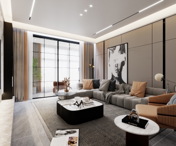 Modern A Living Room-ID:757770065