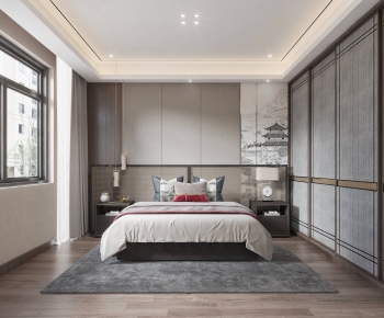 New Chinese Style Bedroom-ID:472230979