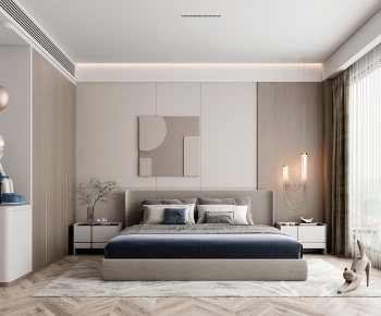 Modern Wabi-sabi Style Bedroom-ID:541328917