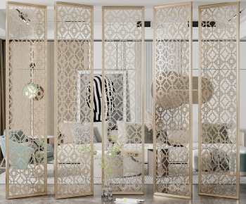 Modern Metal Screen Partition-ID:122739084