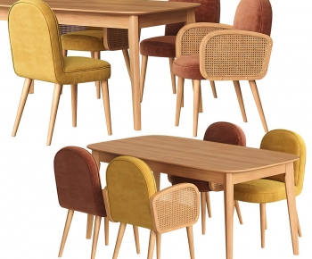 Nordic Style Dining Table And Chairs-ID:243844033