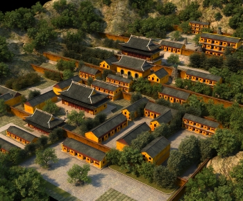 Chinese Style Ancient Architectural Buildings-ID:357425938