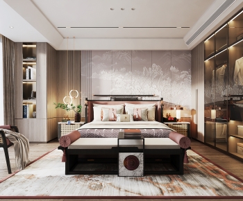 New Chinese Style Bedroom-ID:984148037