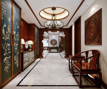 Chinese Style Hallway-ID:672249828