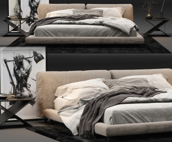 Modern Double Bed-ID:210117103