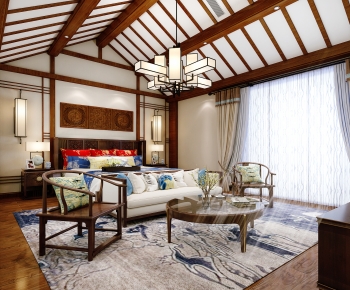 Chinese Style New Chinese Style Bedroom-ID:167553907