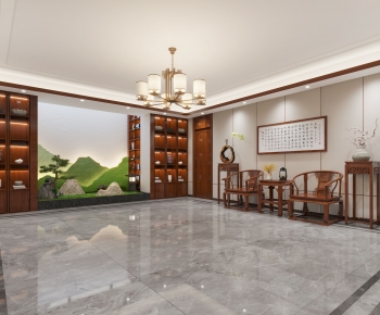 New Chinese Style Hallway-ID:837893016