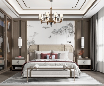 New Chinese Style Bedroom-ID:922014003