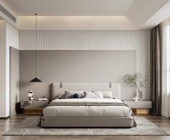 Modern Wabi-sabi Style Bedroom-ID:358289967