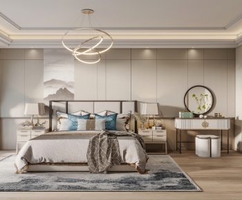New Chinese Style Bedroom-ID:175375941