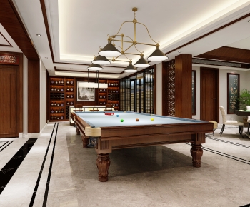 New Chinese Style Billiards Room-ID:542284014