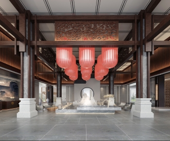New Chinese Style Lobby Hall-ID:778422128