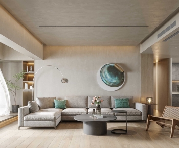 Wabi-sabi Style A Living Room-ID:381217008