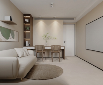 Wabi-sabi Style A Living Room-ID:719599011