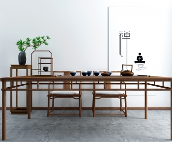 New Chinese Style Tea Tables And Chairs-ID:252926119